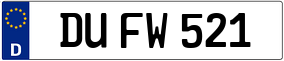 Truck License Plate